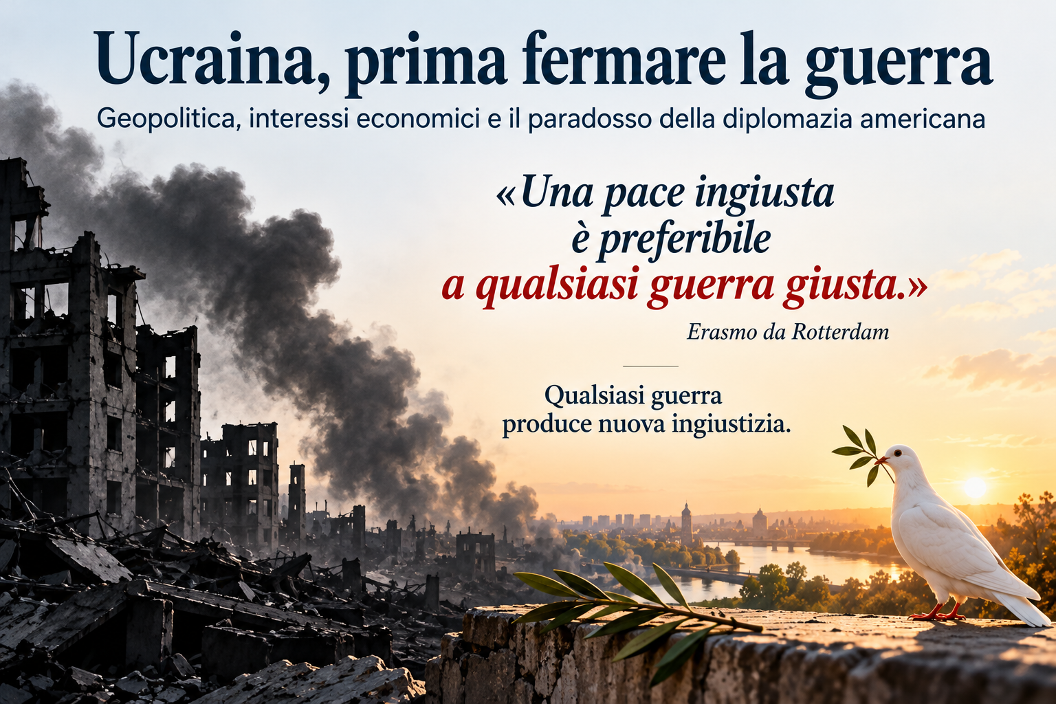 Ucraina, prima fermare la guerra